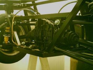 View of diff without fuel tank in the way